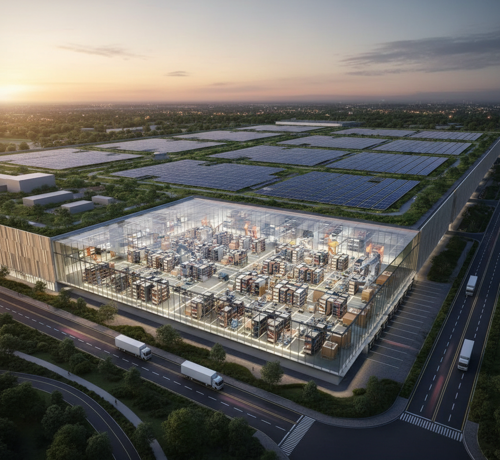 Future vision of a next-generation automated fulfilment centre with sustainable infrastructure